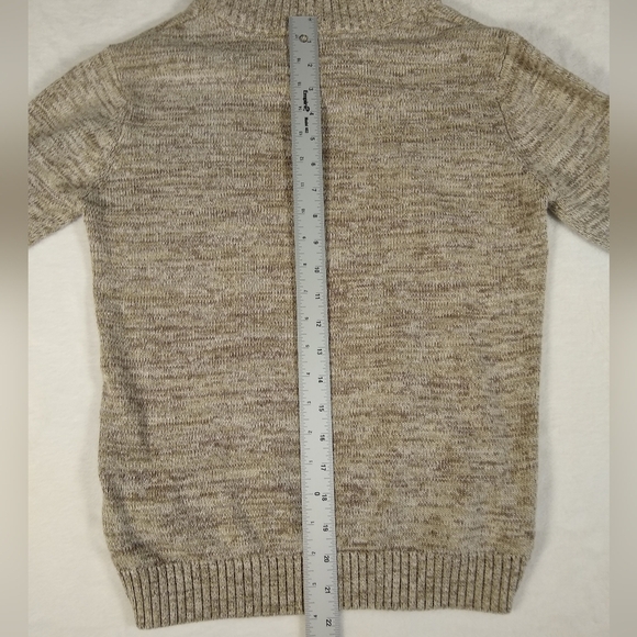 Boy's Large Silverlake Marled Brown/Tan Pullover Sweater Cotton Blend - Picture 3 of 8